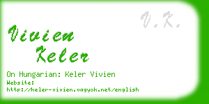 vivien keler business card